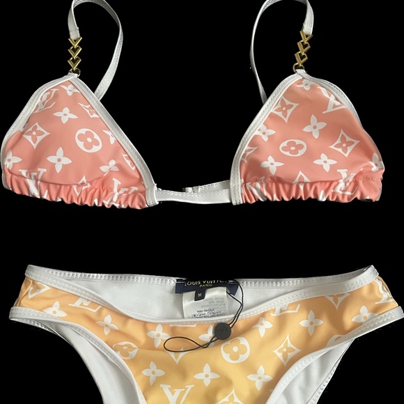 Louis Vuitton Swim Louis Vuitton Ombr Low Rise Two Piece Top And
